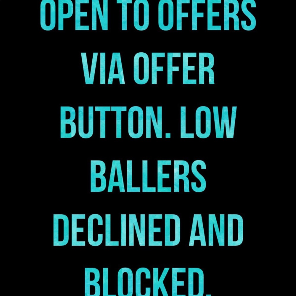 Offers welcome. Insulting offers not!